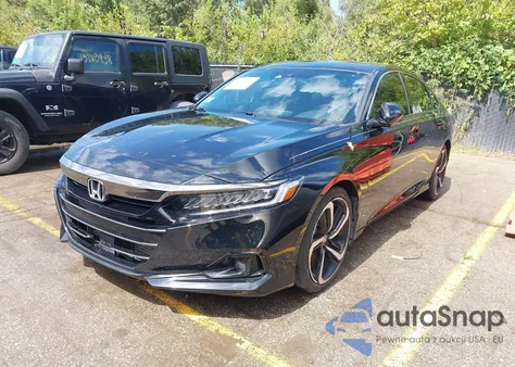 2021 Honda Accord Sport из США, поврежденный, VIN 1HGCV1F33MA093300